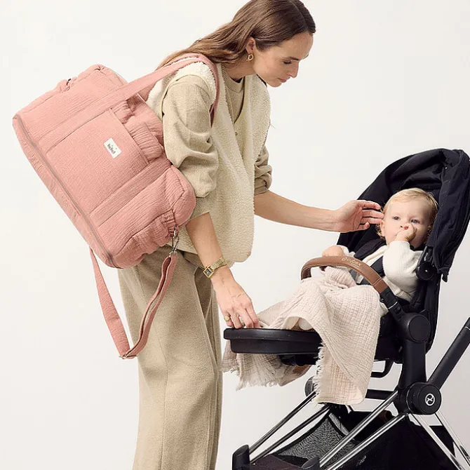 BEBEL Sac à Langer Effet Lin 24/48H - Terracotta