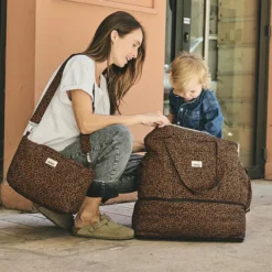 BEBEL Sac à Langer Mini - Léopard Noir