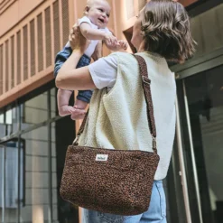 BEBEL Sac à Langer Mini - Léopard Noir