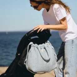 BEBEL Sac à Langer Trendy - Vichy Bleu