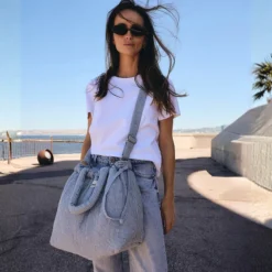 BEBEL Sac à Langer Trendy - Vichy Bleu