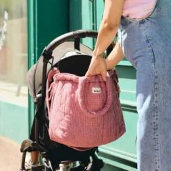 BEBEL Sac à Langer Trendy - Vichy Rose