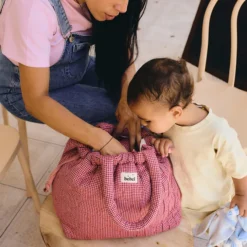 BEBEL Sac à Langer Trendy - Vichy Rose
