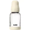 Bibs Biberon en Verre Ivory - tétine caoutchouc naturel - 120 ml