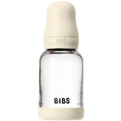 Bibs Biberon en Verre Ivory - tétine caoutchouc naturel - 120 ml