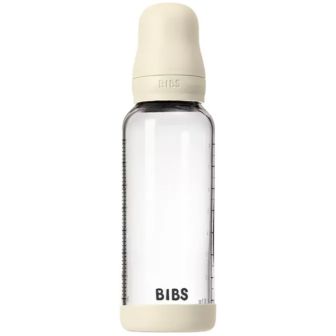 Bibs Biberon en Verre Ivory tétine silicone - 240 ml