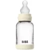Bibs Biberon en Verre Ivory - tétine silicone - 120 ml