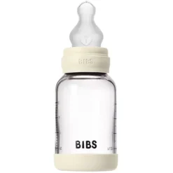 Bibs Biberon en Verre Ivory - tétine silicone - 120 ml
