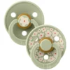 Bibs Lot de 2 Sucettes Rondes Bibs Studio Jasmine Sage Mix - 0/6 Mois