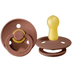 Bibs Lot de 2 Sucettes Rondes Colour Woodchuck & Blush - 6/18 Mois