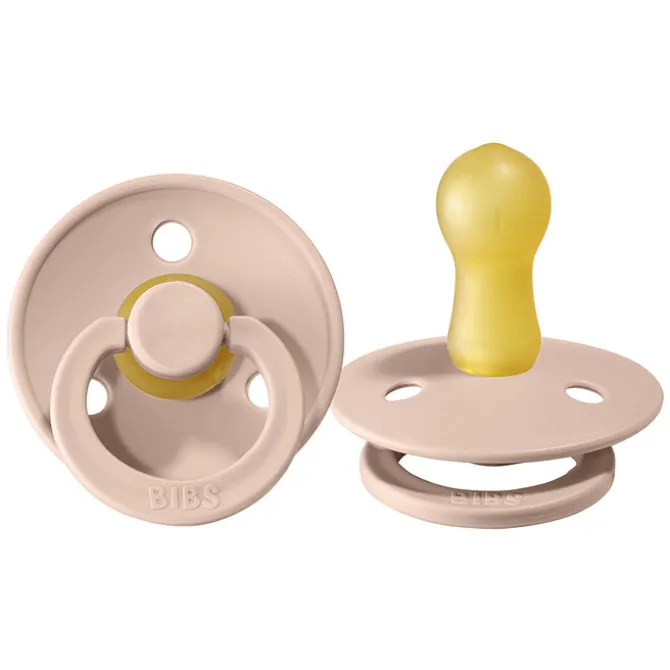 Bibs Lot de 2 Sucettes Rondes Colour Woodchuck & Blush - 6/18 Mois