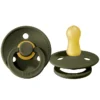 Bibs Lot de 2 Sucettes Rondes Colour Sage & Hunter Green - 0/6 Mois