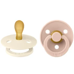 Bibs Lot de 2 Sucettes Symétriques Colour Ivory & Blush - 0/6 Mois