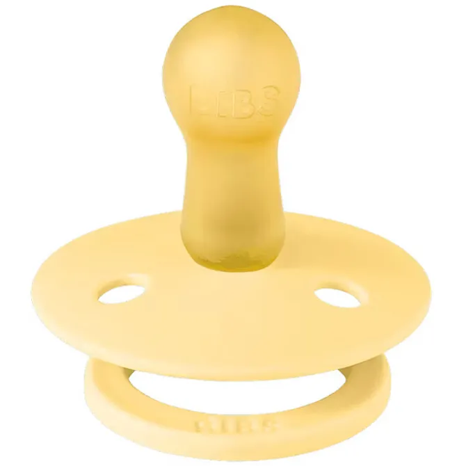Bibs Sucette Ronde Colour Pale Butter - 0/6 Mois