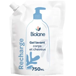 Biolane Eco-recharge Gel Lavant Corps et Cheveux 2-en-1 - 750 ml