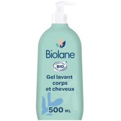 Biolane Gel Lavant Corps et Cheveux Biologique - 500 ml