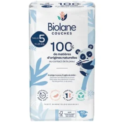 Biolane Lot de 40 Couches Ecologiques - T5