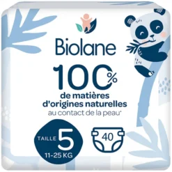 Biolane Lot de 40 Couches Ecologiques - T5