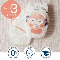 Biolane Lot de 52 Couches Ecologiques - T3