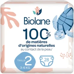 Biolane Lot de 28 Couches Ecologiques - T2