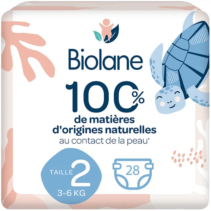 Biolane Lot de 28 Couches Ecologiques - T2