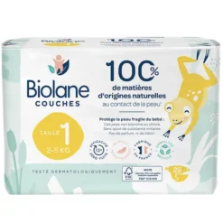 Biolane Lot de 28 Couches Ecologiques - T1