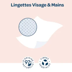 Biolane Paquet de 64 Lingettes Visage et Mains