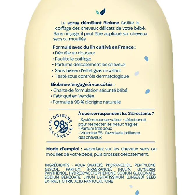 Biolane Spray Démélant - 200 ml