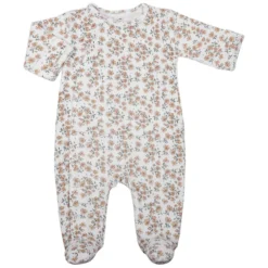 Bonjour Little Combinaison Bébé Jour et Nuit Velours Californian Poppy - 6 Mois