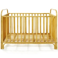 Bonton Lit Bébé à Barreaux Bohème - Naturel
