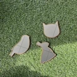 Bonton Lot de 3 Miroirs Animaux - Laiton