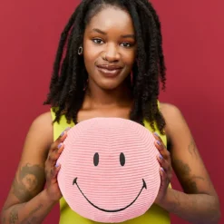 Bon Ton Toys Smiley Velours Côtelé Rose - Moyen