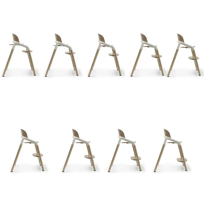 Bugaboo Chaise Haute Bugaboo Giraffe - Bois Neutre et Blanc