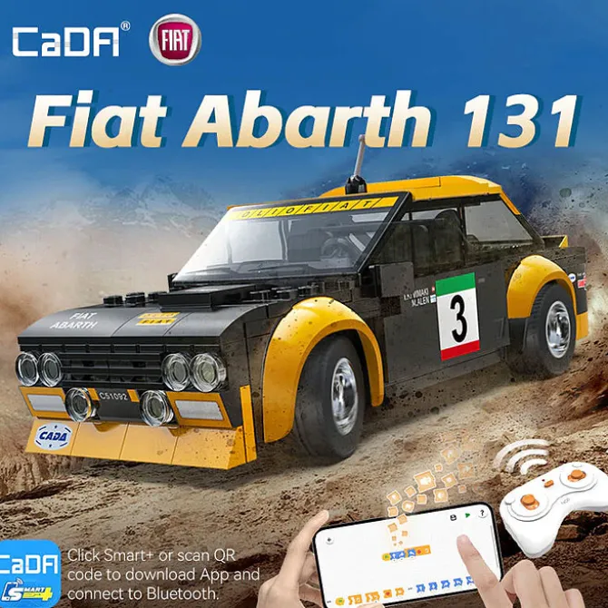 Cada Jeu de Construction Télécommandé 1:20 Fiat Abarth 131