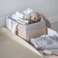 Camcam Copenhagen Peluche Lapin Billie Latte Classic Stripes Camel - Medium