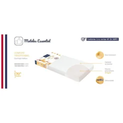 Candide Matelas Essentiel - 70 x 140 cm