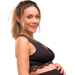 carriwell Brassière Cache-coeur de Grossesse et d'Allaitement Noir - XL