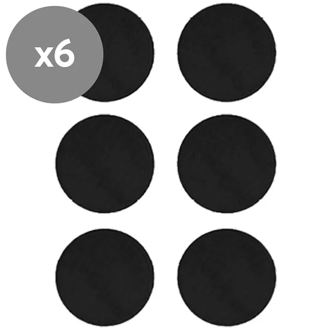 carriwell Lot de 6 Coussins d'Allaitement en Coton Bio Noir - Taille Unique