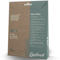 carriwell Lot de 6 Coussins d'Allaitement en Soie Blanc - Taille Unique