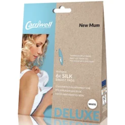 carriwell Lot de 6 Coussins d'Allaitement en Soie Blanc - Taille Unique
