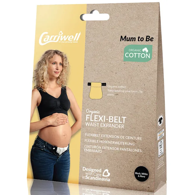 carriwell Lot de 3 Extensions de Ceinture Flexibelt - Noir, Bleu Marine et Blanc