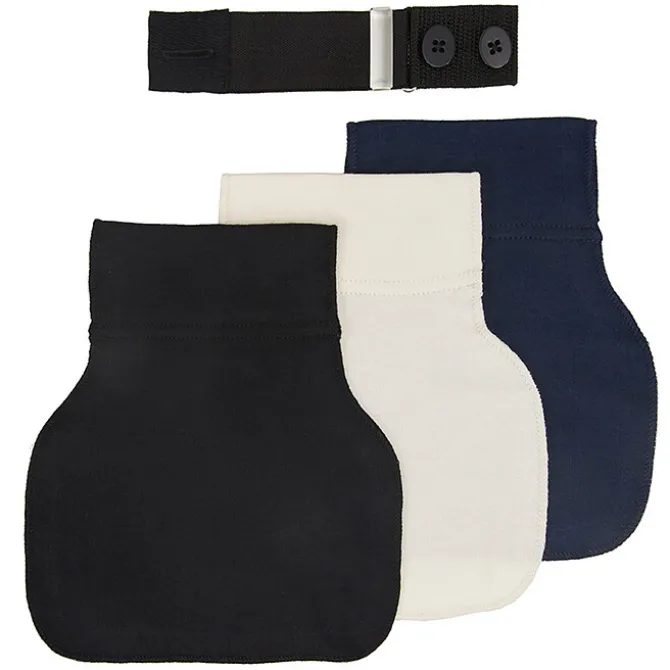 carriwell Lot de 3 Extensions de Ceinture Flexibelt - Noir, Bleu Marine et Blanc