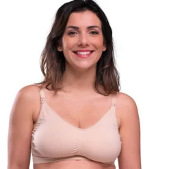 carriwell Soutien-gorge de Grossesse et d'Allaitement Sans Coutures Chair - M