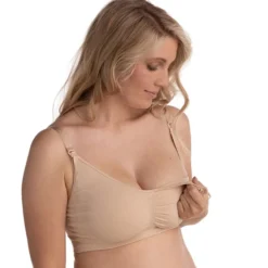 carriwell Soutien-gorge de Grossesse et d'Allaitement Sans Coutures Chair - M