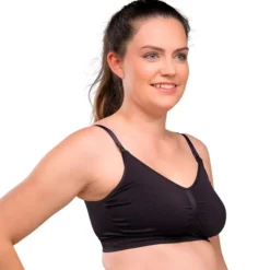 carriwell Soutien-gorge de Grossesse et d'Allaitement Sans Coutures Noir - M