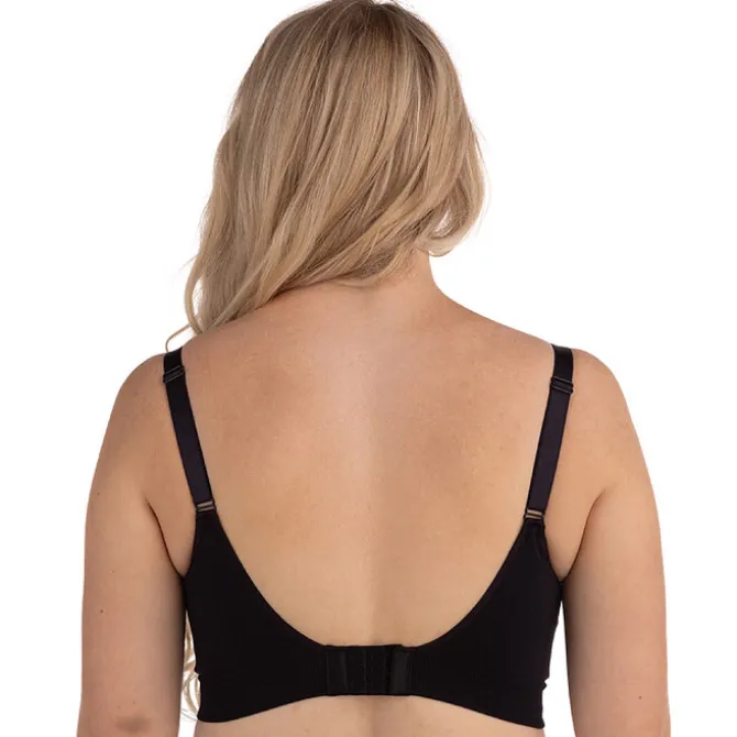 carriwell Soutien-gorge de Grossesse et d'Allaitement Sans Coutures Noir - M