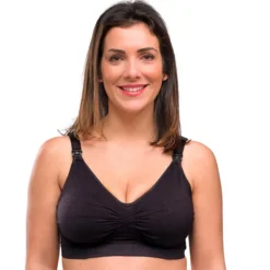 carriwell Soutien-gorge de Grossesse et d'Allaitement Carri-gel Noir - XL