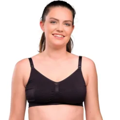 carriwell Soutien-gorge de Grossesse et d'Allaitement Sans Coutures Noir - S