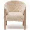 Charlie Crane Fauteuil SABA Hêtre - Fur Milk