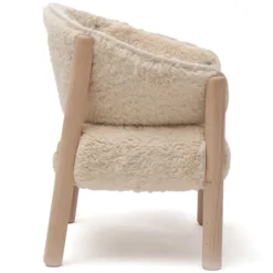 Charlie Crane Fauteuil SABA Hêtre - Fur Milk